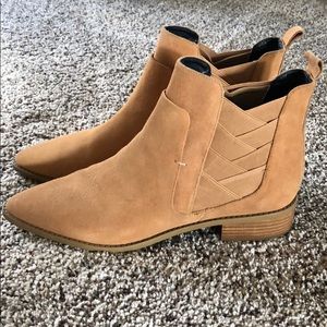 Rebecca Minkoff Tan Suede Booties- Size 9
